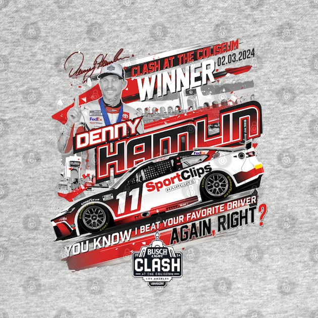 Denny Hamlin Clash At The Coliseum by ganisfarhan